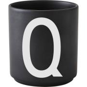 Design Letters Personlig porcelænskop sort, Q