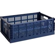 HAY Colour Crate opbevaringskasse, large, dark blue