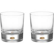 Orrefors Intermezzo Double Old Fashioned drinksglas 25 cl, guld