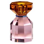 Hübsch Gem lysestage 11 cm, orange/pink