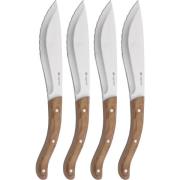 Legnoart Tomahawk steakkniv, lyst træ, 4 stk.