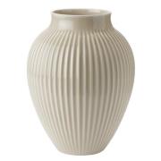 Knabstrup Ripple vase 27 cm, sand