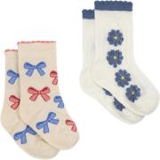 Konges Sløjd 2 Pack Jaquard Socks Str 22-24 - S45014 Strømper Bomuld h...