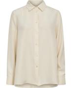 Weekend Max Mara Almina Kvinde Ivory Skjorter Str 40 - Silke hos Magas...