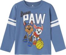 Name It Nmmjobs Pawpatrol LS TOP Cplg Str 92 - Coronet Blue Langærmede...