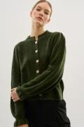 Karen by Simonsen Ebbiekb Cardigan Kvinde Dark Olive Melange Cardigans...