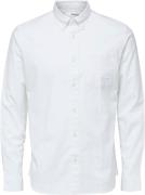 Selected Homme Slhregrickox Flex Shirt LS S Noos Mand Hvid Langærmede ...