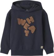 Wheat Sweatshirt Rumvaskebjørn Str 3 år / 98 cm - Blå Sweatshirts Bomu...