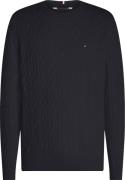 Tommy Hilfiger Classic Cable Crew Neck Mand Desert Sky Sweaters Str L ...