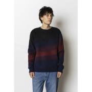 Fat Moose Mountain Knit Mand Dark Navy/dark Plum Sweaters Str L - hos ...