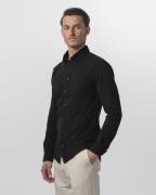 BARONS The Ambassador | Black | Slim fit Mand Black Langærmede Skjorte...