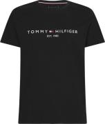 Tommy Hilfiger Core Tommy Logo TEE Mand Jet Black Kortærmede T-shirts ...