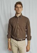 Bruun & Stengade BS Muriel Casual Modern Fit Shirt Mand Brown Langærme...