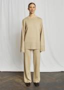 Bruun & Stengade BS Adalyn Knitwear Merino Wool Blend Kvinde Sand Swea...