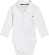 Tommy Hilfiger RIB Body LS Str 2 år / 92 cm - White Langærmede Bodies ...