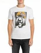 Replay Tshirt Mand White Kortærmede T-shirts Str L - hos Magasin