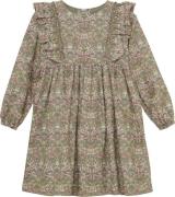 Huttelihut Dress in Liberty Fabric Str 110 - Deep Lichen Green Kjoler ...