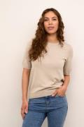 Kaffe Kalizza Oneck Pullover Kvinde Feather Gray Sweaters Str L - hos ...