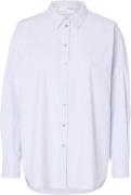 Selected Femme Slfnova LS Oxford Shirt Noos Kvinde Hvid Langærmede Skj...