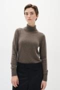 InWear Lukkaiw Rollneck Pullover Premium 100% Cashmere Kvinde Brown Me...