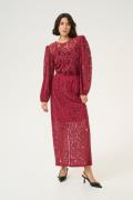 Kaffe Kalanice Lace Skirt Kvinde Rumba Red Maxi Nederdele Str XL - hos...