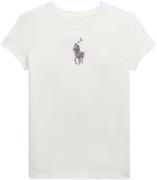 Polo Ralph Lauren Floral Big Pony Cotton Jersey Tee Str L - 2wh6 Kortæ...