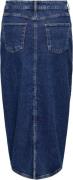 ONLY Onlmilla Midi Skirt DNM CS Kvinde Dark Blue Denim Midi Nederdele ...