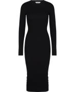 Envii Enally LS Dress 5314 Kvinde Black Midi Kjoler Str L - hos Magasi...