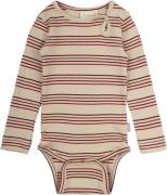 PETIT PIAO Body L/S Modal Multi Striped Str 56 cm - Chili Pepper Mult ...