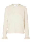 Selected Femme Slfsia RAS LS Alpaca Blend Knit Frill Cuff Onec Kvinde ...