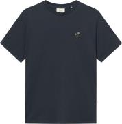 Forét Flower Tshirt Mand Navy Kortærmede T-shirts Str L - hos Magasin