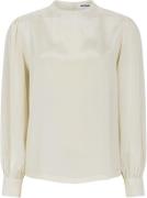 Soft Rebels Srnikki Highneck Blouse Kvinde Arctic Wolf Langærmede Blus...