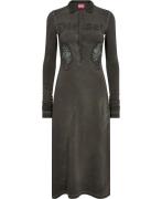 Diesel Ddestrit Dress Kvinde 377a Midi Kjoler Str S - hos Magasin