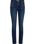 Mos Mosh Naomi Shade Blue Jeans Kvinde Blue Skinny Jeans Str 26/Regula...