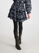 Neo Noir Kenia Night Flower Skirt Kvinde Navy Korte Nederdele Str 40 -...