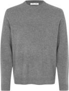 Samsøe Samsøe Nobis Crew Neck 6304 Mand Grey Mel. Sweaters Str L - Cas...