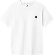 Wood Wood Ace Badge Tshirt Mand White Kortærmede T-shirts Str L - Bomu...