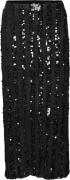 Vero Moda Vmefa HW 7/8 Skirt JRS Kvinde Black/black Sequins Maxi Kjole...