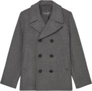 Marc O’Polo Jacket, Eurowool, Caban Kvinde Dark Grey Melange Overgangs...