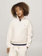 Tommy Hilfiger U Essential Half ZIP Sweatshirt Str 8 - Calico Heather ...