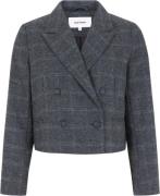 Soft Rebels Srannie Blazer Kvinde Checked Grey Melange Blazere Str L -...