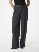 Neo Noir Emmett Pinstripe Pants Kvinde Antracit Bukser Med Brede Ben S...