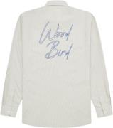 Woodbird Wbyuzo Italics Shirt Mand Off White Langærmede Skjorter Str L...