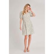 A-VIEW Gino Dress Kvinde White/green Korte Kjoler Str 40 - hos Magasin