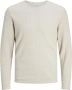 Jack & Jones Jjecooper Knit Crew Neck Noos Mand Oatmeal/melange Sweate...