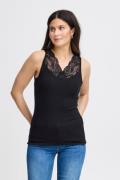 Fransa Frhizamond TOP 19 Kvinde Black Tanktoppe Slim Fit Str L - hos M...