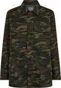 Mos Mosh Mmpaco Army Shirt Kvinde Forest Night Skjorter Str L - hos Ma...