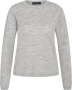 Bruuns Bazaar Charlenebbround Neck Knit Kvinde Light Grey Melang Sweat...