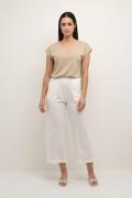 Kaffe Kanaya Culotte Pants Kvinde Chalk Bukser Med Brede Ben Str 34 - ...