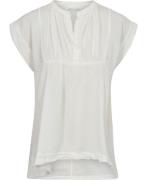 Rabens Saloner Cotton top Mag Kvinde White Toppe Str L - hos Magasin